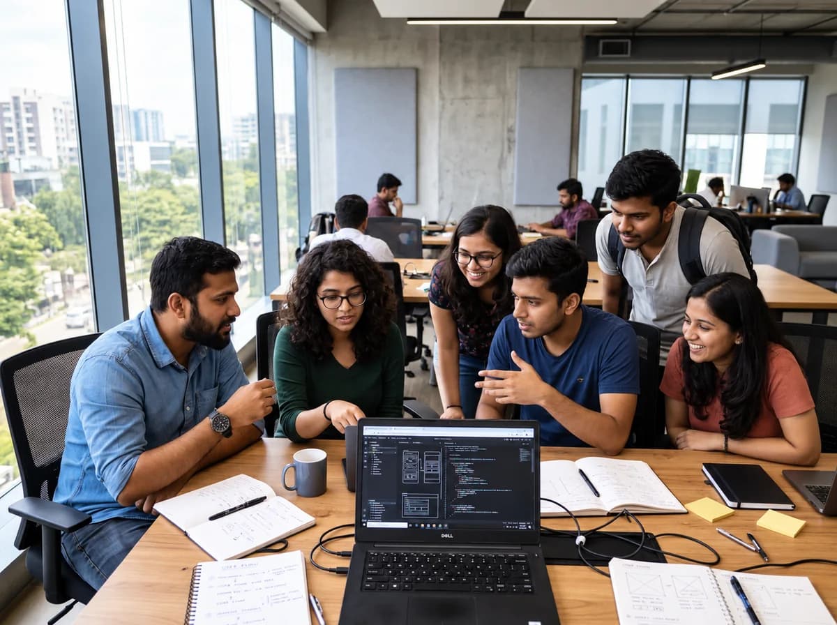 A collaborative team setting